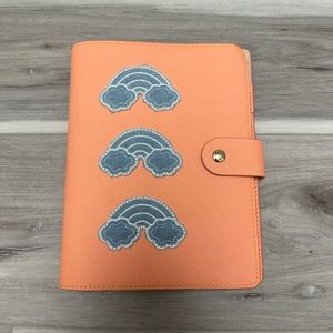 Stoney clover lane Pre-Customized peach notebook with 3x blue Jean rainbow